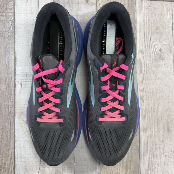 Brooks Ghost 15 Women's Size 10 Road Running Shoes Athletic Sneakers Dark Gray - Picture 4 of 15